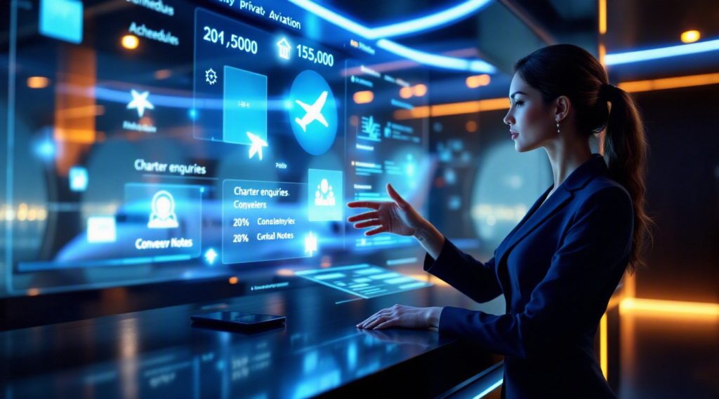 AI voice agents for enterprise AI solutions UAE concept illustration in Eva AI brand style