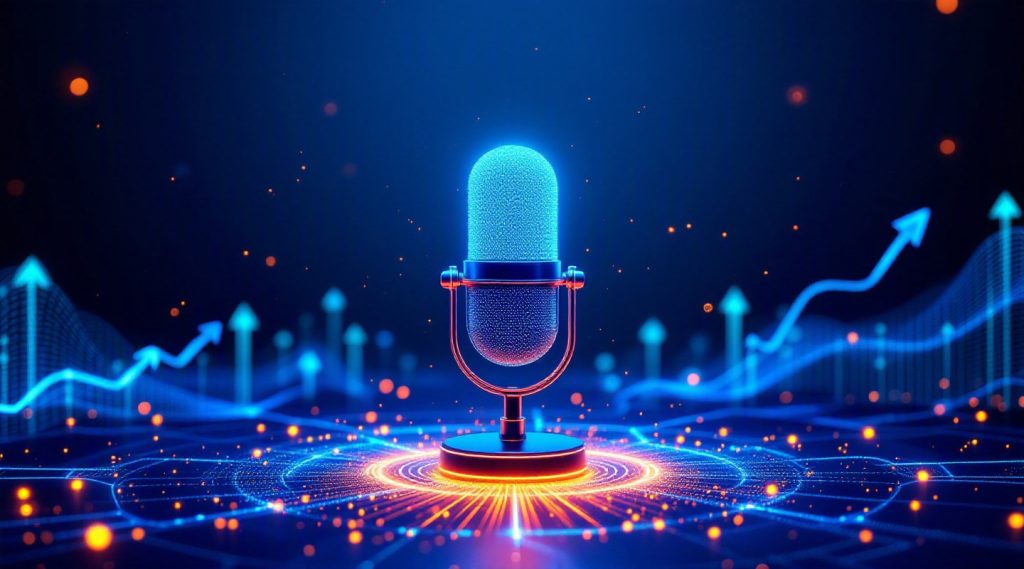AI voice agents for AI call answering service Dubai concept illustration in Eva AI brand style