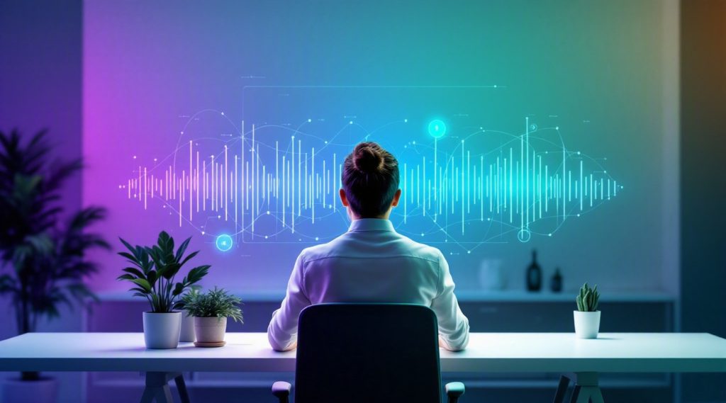 Agentic AI Dubai concept illustration in Eva AI brand style