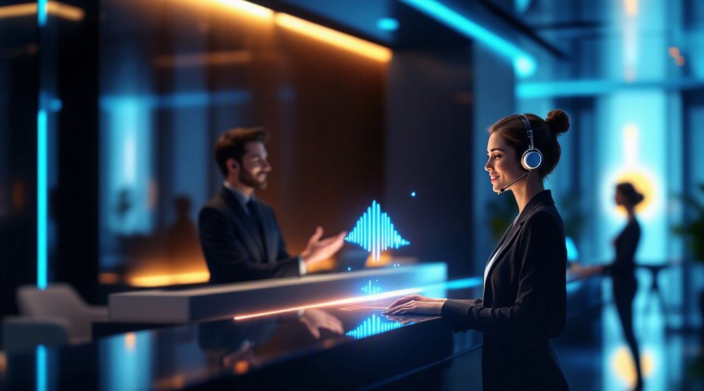 Agentic AI Dubai concept illustration in Eva AI brand style
