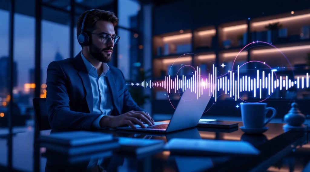 Agentic AI Implementation concept illustration in Eva AI brand style