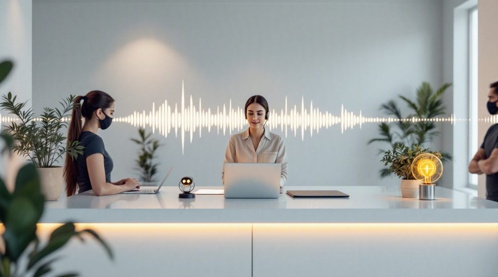 Agentic AI Dubai concept illustration in Eva AI brand style