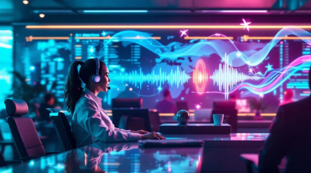 Agentic AI Implementation concept illustration in Eva AI brand style