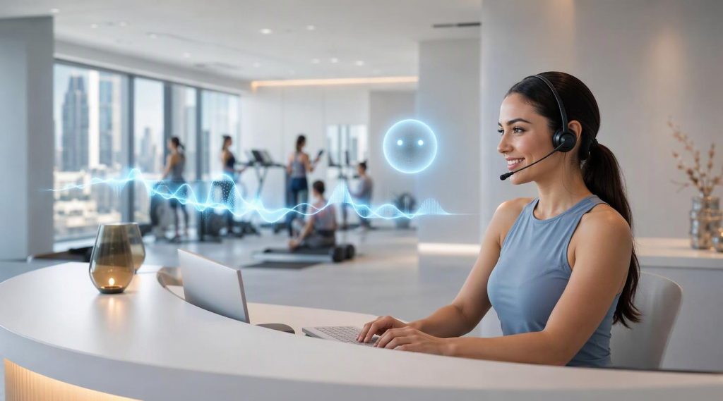 Agentic AI Company Dubai concept illustration in Eva AI brand style