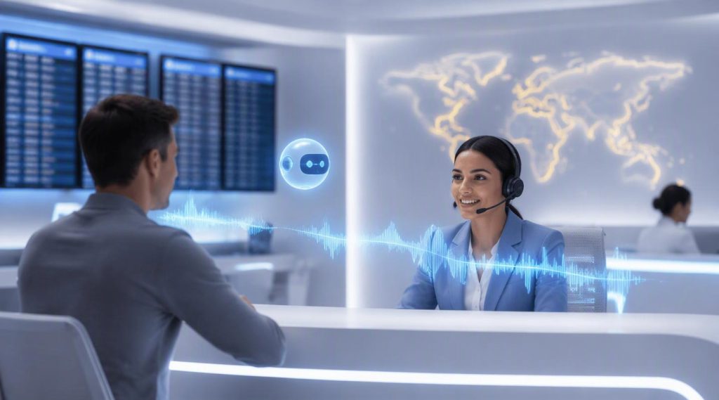 Best Agentic AI concept illustration in Eva AI brand style